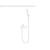 Single-lever wall-mounted bathtub faucet with a hand shower Ustyluh