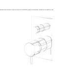 Bathtub and shower faucet for wall mounting Elshout