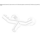 Single-lever wall-mounted bathtub faucet made of chrome-plated brass Kasel