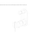 Wall-mounted bathtub and shower faucet Glubokiy
