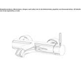 Wall-mounted bathtub tap made of chrome-plated brass Peralada