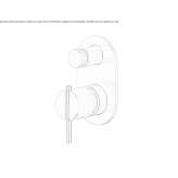 Bathtub and shower faucet for wall mounting Glubokiy