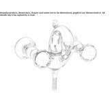 2-hole brass bathtub faucet with Swarovski® crystals Galatone