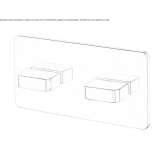 Wall-mounted thermostatic bathtub and shower faucet Duxbury