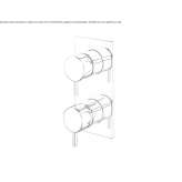 Bathtub and shower faucet for wall mounting Elshout