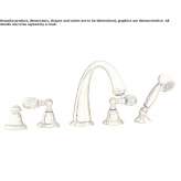 Set of 5-hole brass bathtubs with Swarovski® crystals Mlini