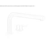 Countertop mounted, 2-hole, drop-in stainless steel bathtub faucet Belz