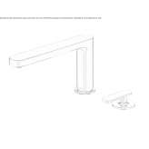 2-hole single-lever bathtub faucet in chrome-plated brass Veddasca