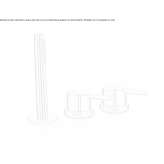 Countertop mounted 3-hole stainless steel bathtub faucet with hand shower Belz
