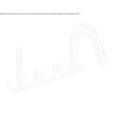 Stainless steel deck mounted bathtub faucet with hand shower Jagual