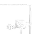 Wall-mounted bathtub faucet with a shower hand Store