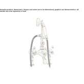 2-hole bathtub faucet in chrome-plated brass with hand shower Singen