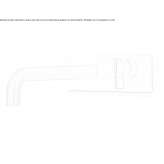 Stainless steel wall-mounted bathtub faucet with plate Jagual