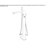Bathtub faucet with diverter and shower hand Salmeron