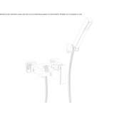 Wall-mounted bathtub faucet with a shower hand Wilston