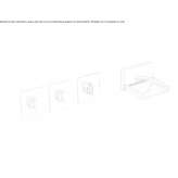 4-hole wall-mounted bathtub faucet with a switch Grocka