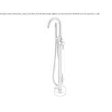 Free-standing brass bath tap Archdale