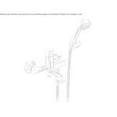 Mosiężna bateria wannowa ścienna z główką prysznicową Archdale