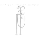 Brass free-standing bathtub set with a shower head Camenca