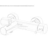 Brass wall-mounted bathtub faucet with aerator Senyurt