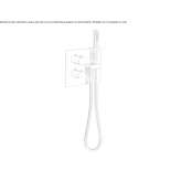 Concealed thermostatic shower faucet with a hand shower Worben