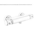 2-hole shower tap with thermostat Ciruena