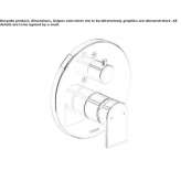 2-hole concealed shower faucet with diverter Ruzic