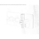Concealed stainless steel shower faucet with a shower hand Woodland