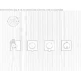 Concealed thermostatic shower faucet Laboe