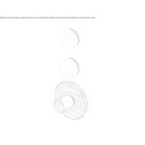 3 Hole Thermostatic Single Handle Shower Faucet with Calacatta Oro Marble Rosettes Hejnice