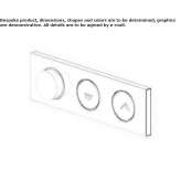 3-hole thermostatic concealed shower mixer Velpke