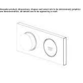 2-hole thermostatic concealed shower mixer Velpke