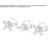Concealed shower faucet with single rosettes and a switch Vieremae