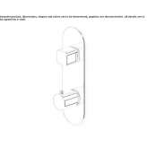 Concealed 2-hole shower tap Perkata