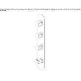 5-hole thermostatic concealed shower faucet Perkata