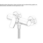 External single-lever shower faucet Perkata