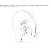 Concealed single-lever shower faucet with diverter Perkata