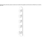 5-hole thermostatic concealed shower faucet Perkata