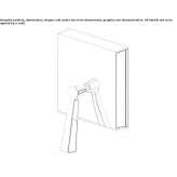 Concealed single-lever shower faucet with diverter Zamostea