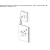 Concealed 2-hole shower tap with diverter Zamostea