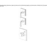 Thermostatic 3-hole concealed shower faucet Zamostea
