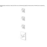 4-hole thermostatic concealed shower faucet Kerman
