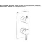 Stainless steel built-in shower set with hand shower and diverter Avella