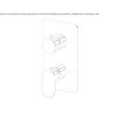 Single-lever shower faucet with diverter Treungen