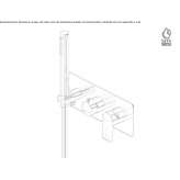 Shower faucet with hand shower and diverter Duhanas