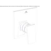 Concealed shower faucet with one handle Thalheim