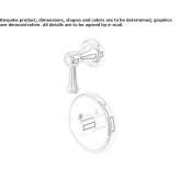 Concealed shower faucet with thermostat Solarino