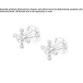2-hole, concealed shower faucet Solarino
