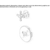 2-hole, concealed thermostatic shower faucet Solarino