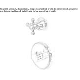 2-hole, concealed shower faucet Solarino